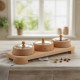 Wooden Serving Set - 3 Pcs